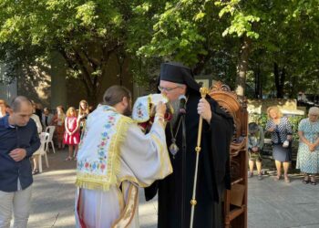 Η εορτή του Αγίου Βησσαρίωνος στο Ιερό Παρεκκλήσιο στην πλατεία Λαού