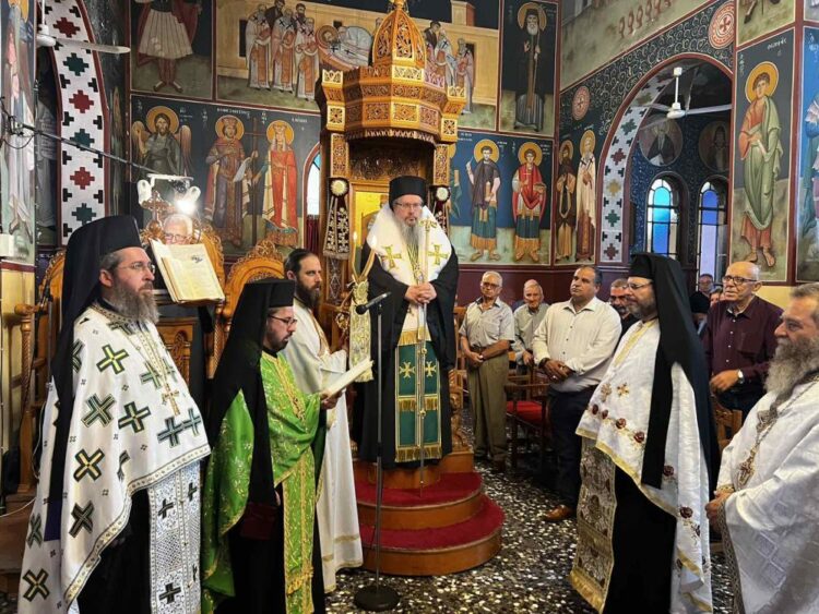 Ο πανηγυρικός Εσπερινός του Αγίου Βησσαρίωνα στη Ραχούλα