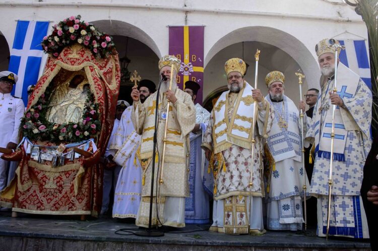Λαμπρός ο εορτασμός της Παναγίας Μυρτιδιώτισσας στην Πύλο