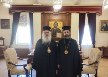 Ο Μητροπολίτης Πτολεμαΐδος Παντελεήμων στον Αρχιεπίσκοπο Κύπρου