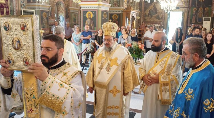 Ο Μεσσηνίας Χρυσόστομος στην Νέα Κορώνη Μεσσηνίας