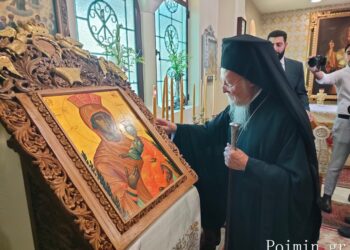 Επίσκεψη της Α.Θ.Π. Οικ. Πατριάρχη στο Προσκύνημα της Αγίας Βαρβάρας και το Θεολογικό Φοιτητικό Οικοτροφείο