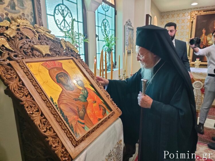 Επίσκεψη της Α.Θ.Π. Οικ. Πατριάρχη στο Προσκύνημα της Αγίας Βαρβάρας και το Θεολογικό Φοιτητικό Οικοτροφείο