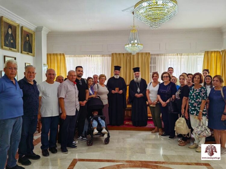 Κύπριοι προσκυνητές με επικεφαλής τον Επίσκοπο Μεσαορίας επισκέφθηκαν τον Σεβ. Μητρ. Σπάρτης