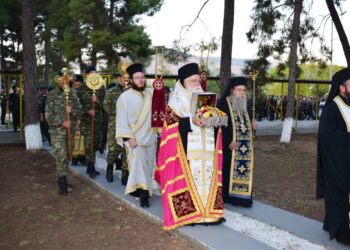 Υποδοχή Τιμίας Κάρας του Οσίου Δαυίδ στο 304 ΠΕΒ