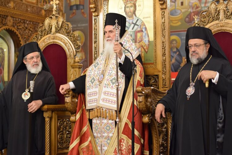 Πολυαρχιερατικός Εσπερινός στον Άγιο Ιερόθεο Περιστερίου – Ονομαστήρια  Μητροπολίτου Λήμνου