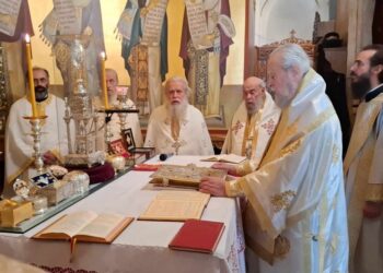 Αρχιερατικό Συλλείτουργο στον Ι. Ν. Αγίου Γεωργίου Αλιβερίου