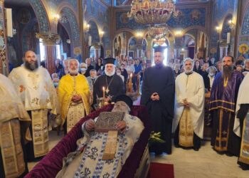 Η εξόδιος ακολουθία του πρεσβυτέρου Βασίλειου Ταξιαρχιώτη