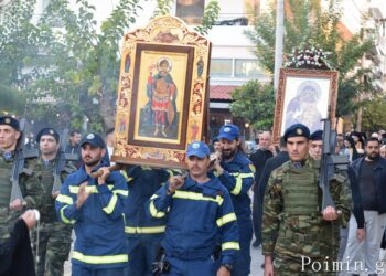 Πάνδημη λιτάνευση των Ιερών Εικόνων του Αγ. Δημητρίου και της Παναγίας Παρηγορήτριας