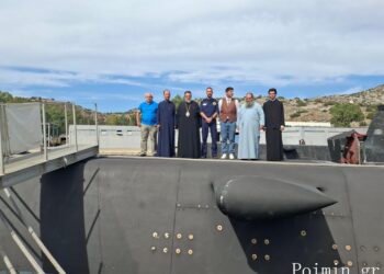 Ο Μητροπολίτης Μεσσηνίας στον Ναύσταθμο Σαλαμίνας