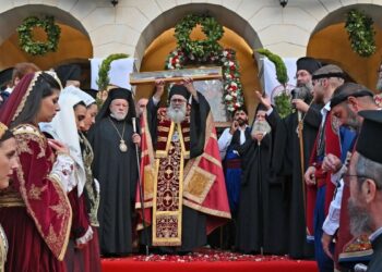 ΥΠΟΔΟΧΗ ΠΑΝΑΓΙΑΣ ΑΝΤΙΦΩΝΗΤΡΙΑΣ ΜΥΡΙΟΚΕΦΑΛΩΝ ΚΑΙ ΓΙΑΤΑΓΑΝΙΟΥ ΤΟΥ ΜΑΡΤΥΡΙΟΥ