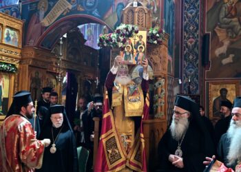 ΥΠΟΔΟΧΗ ΠΑΠΑ ΚΑΙ ΠΑΤΡΙΑΡΧΟΥ ΑΛΕΞΑΝΔΡΕΙΑΣ & ΠΑΤΡΙΑΡΧΙΚΟΣ ΕΣΠΕΡΙΝΟΣ ΣΤΟ ΡΕΘΥΜΝΟ