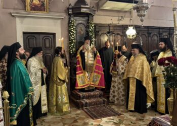 Εσπερινός ονομαστηρίων Μητροπολίτου Κερκύρας Νεκταρίου