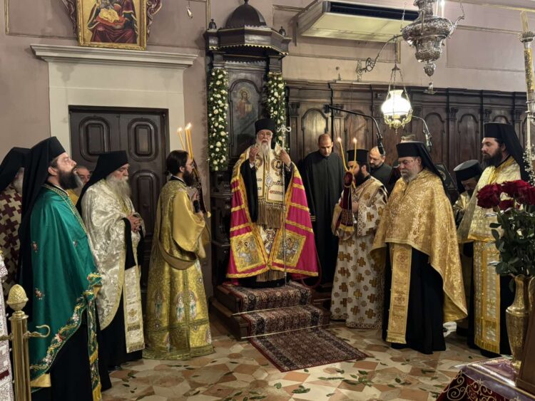 Εσπερινός ονομαστηρίων Μητροπολίτου Κερκύρας Νεκταρίου