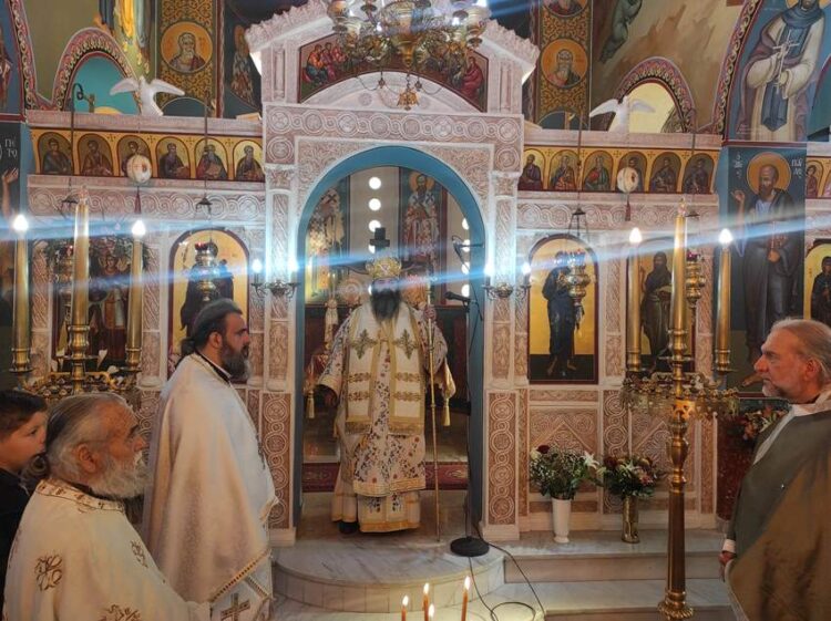 Η ΣΥΝΑΞΗ ΤΩΝ ΑΡΧΙΣΤΡΑΤΗΓΩΝ ΜΙΧΑΗΛ ΚΑΙ ΓΑΒΡΙΗΛ ΣΤΟΝ ΠΑΝΗΓΥΡΙΖΟΝΤΑ ΟΜΩΝΥΜΟ Ι. ΝΑΟ ΣΤΗΝ ΠΕΡΑΧΩΡΑ.