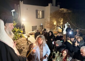 Θυρανοίξια και Εσπερινός στην Αγία Αικατερίνη στο Ακρωτήρι Κυνιδάρου Νάξου