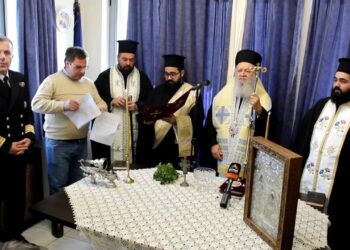 Ο ΜΗΤΡΟΠΟΛΙΤΗΣ ΧΑΛΚΙΔΟΣ ΣΤΑ ΕΓΚΑΙΝΙΑ ΤΟΥ ΑΝΑΚΑΙΝΙΣΜΕΝΟΥ ΚΕΝΤΡΙΚΟΥ ΛΙΜΕΝΑΡΧΕΙΟΥ ΧΑΛΚΙΔΟΣ