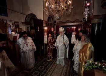 Ο ΕΠΙΣΚΟΠΟΣ ΣΚΟΠΕΛΟΥ ΝΙΚΟΔΗΜΟΣ ΣΤΗΝ Ι. ΜΟΝΗ ΑΓ. ΓΕΩΡΓΙΟΥ ΗΛΙΩΝ