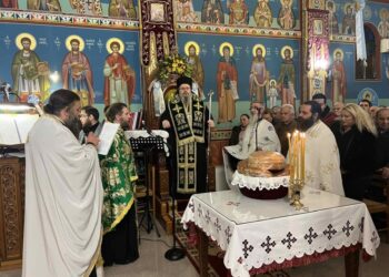 Ο Πανηγυρικός Εσπερινός του Αγίου Στυλιανού στο ομώνυμο Παρεκκλήσιο στη Λάρισα