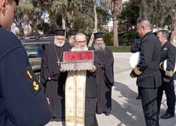 Ιερό Λείψανο της Αγίας Μαρίνας στην Σχολή Ναυτικών Δοκίμων