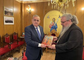 Ο Ευρωβουλευτής κ. Μπελέρης επισκέφθηκε τον Μητρ. Λαρίσης