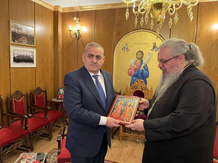 Ο Ευρωβουλευτής κ. Μπελέρης επισκέφθηκε τον Μητρ. Λαρίσης