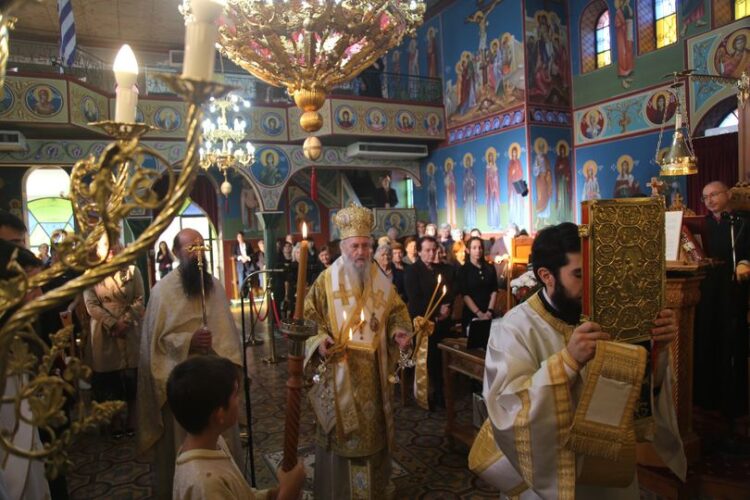 Ἀρχιερατική Θεία Λειτουργία στήν Ἐνορία τοῦ Ἁγίου Θωμᾶ, στόν Λυγιά Ναυπάκτου