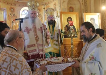 Ἀρχιερατικὸ Συλλείτουργο γιὰ τὸν Ὅσιο Δαϋὶδ στὴν Ναύπακτο
