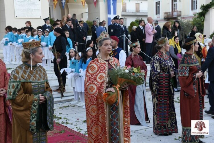 Πάνδημη η συμμετοχή κατά την υποδοχή στην Σπάρτη του Οικ Πατριάρχη