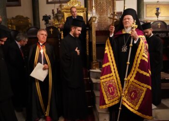 Ο εσπερινός του Αποστόλου Ανδρέου, Ιδρυτού της Εκκλησίας της Κωνσταντινουπόλεως στο Φανάρι