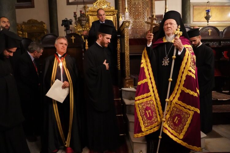 Ο εσπερινός του Αποστόλου Ανδρέου, Ιδρυτού της Εκκλησίας της Κωνσταντινουπόλεως στο Φανάρι