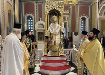 Ανάμνησις θαύματος Αγίου Σπυρίδωνος κατά των Λατίνων και του εξουνιτισμού στην Ιερά Μητρόπολη Πειραιώς.