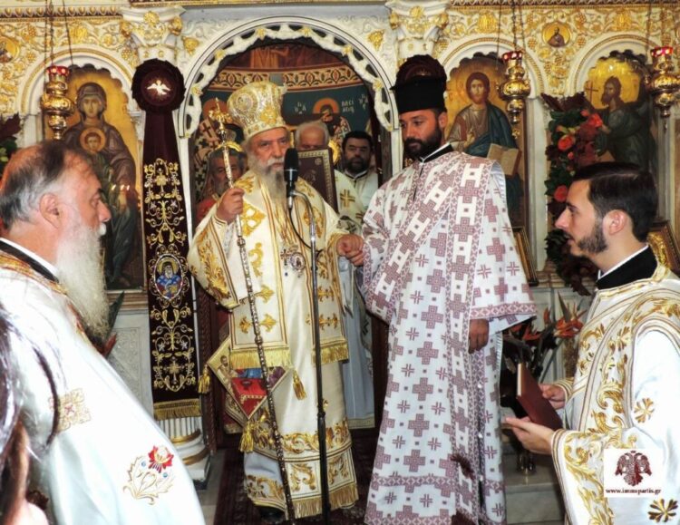 Εις Διάκονον χειροτονία και απονομή οφφικίων  από τον Μητρ. Σπάρτης