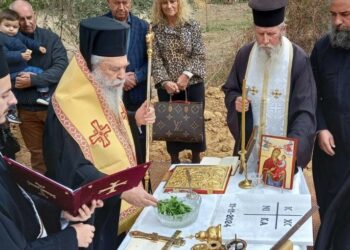 θεμελίωση Ι. Ναού στο Ξηροκάμπι