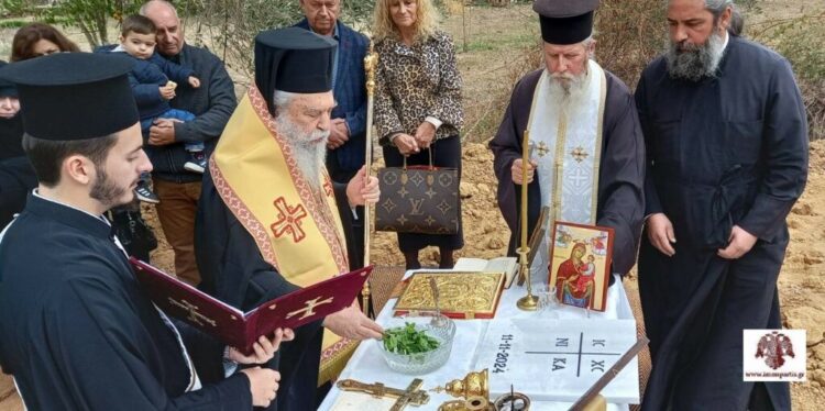 θεμελίωση Ι. Ναού στο Ξηροκάμπι