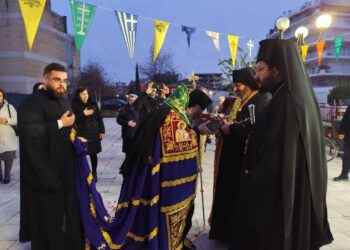 Στον Ιερό Ναό Ευαγγελιστρίας η τιμία κάρα του εν αγίοις πατρός ημών Παρθενίου επισκόπου Λαμψάκου