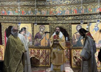 Ἀρχιερατικὴ Θεία Λειτουργία στὰ Παρεκκλήσια του Ντολτσοῦ Καστοριᾶς
