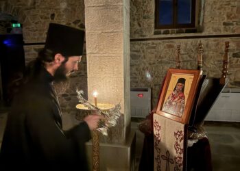 Αγρυπνία για τον Άγιο Διονύσιο στην Ιερά Μονή Παμμεγίστων Ταξιαρχών (Τσούκας)