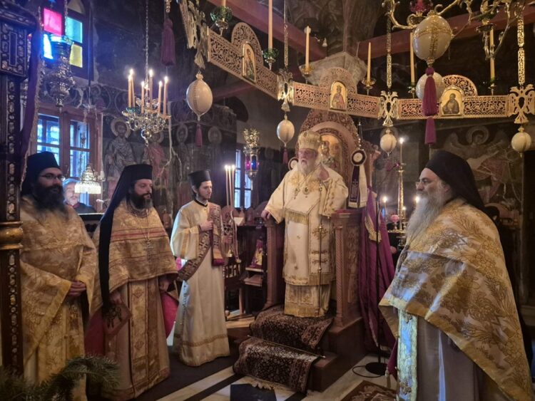 Στην Ιερά Μονή της Μετανοίας του ο Κερκύρας Νεκτάριος