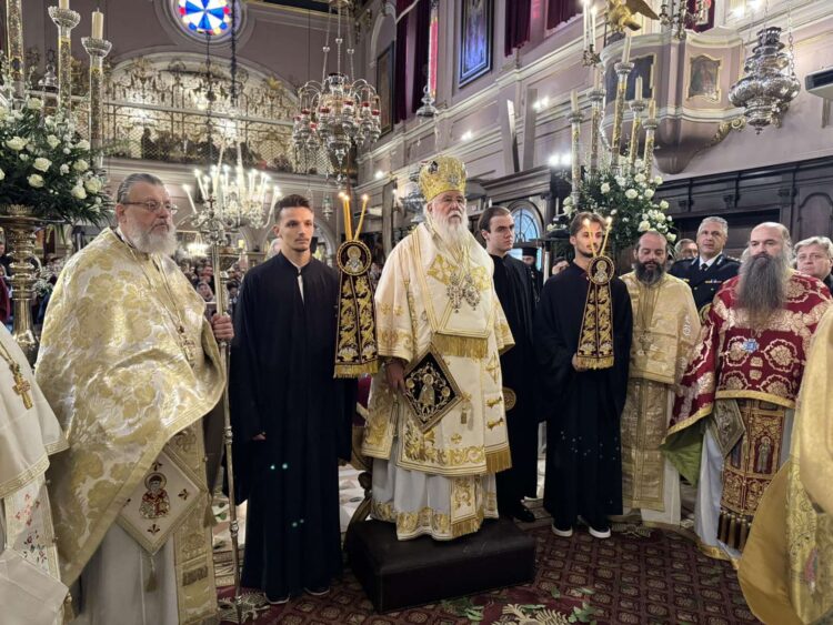 Η ΑΡΧΙΕΡΑΤΙΚΗ ΘΕΙΑ ΛΕΙΤΟΥΡΓΙΑ ΣΤΗΝ ΚΕΡΚΥΡΑ ΓΙΑ ΤΗΝ ΕΟΡΤΗ ΤΟΥ ΑΓΙΟΥ ΣΠΥΡΙΔΩΝΟΣ