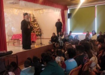 Ο ΜΗΤΡΟΠΟΛΙΤΗΣ ΧΑΛΚΙΔΟΣ ΣΤΟ 3Ο ΔΗΜΟΤΙΚΟ ΣΧΟΛΕΙΟ ΒΑΣΙΛΙΚΟΥ