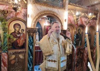 Η ΠΑΝΗΓΥΡΙΣ ΤΟΥ ΑΓΙΟΥ ΙΕΡΟΜΑΡΤΥΡΟΣ ΕΛΕΥΘΕΡΙΟΥ ΣΤΟ ΚΑΤΑΣΤΗΜΑ ΚΡΑΤΗΣΗΣ ΧΑΛΚΙΔΟΣ