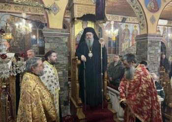 Ο Πανηγυρικός Εσπερινός στον Ιερό Ναό του Αγίου Σπυρίδωνος στα Μύρα