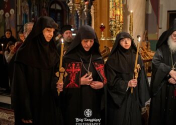 Ρασοφορία νέων Μοναχών στην Μονή Ταξιαρχών Πηλίου