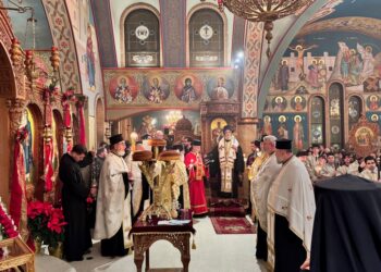 Ο Μητροπολίτης Φωκίδος με τον Πρωτοσύγκελλό του στο Σικάγο