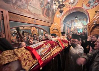 Μεθέορτος Εσπερινός και Λιτάνευση Ιερού Σκηνώματος Αγίου Ελευθερίου στη Ν. Ιωνία