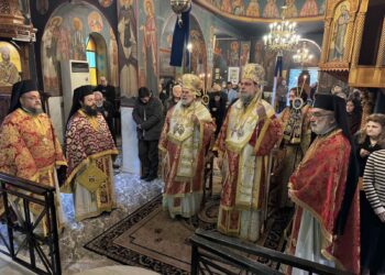 Δισαρχιερατική Θεία Λειτουργία για την εορτή του Αγίου Ελευθερίου στη Ν. Ιωνία