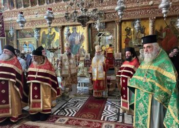 Με βυζαντινή λαμπρότητα γιορτάστηκε στην παλαίφατη Μονή του Αγίου και Θεοβάδιστου όρους Σινά η μνήμη της Αγίας Αικατερίνης