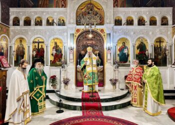 Η εορτή της Συνάξεως της Υπεραγίας Θεοτόκου στον Ι. Ν. Αγίων Κωνσταντίνου και Ελένης Λαρίσης