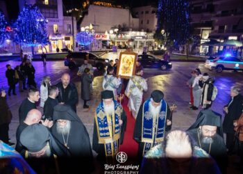 Θερμή υποδοχή της Παναγίας Σκριπούς στον Βόλο